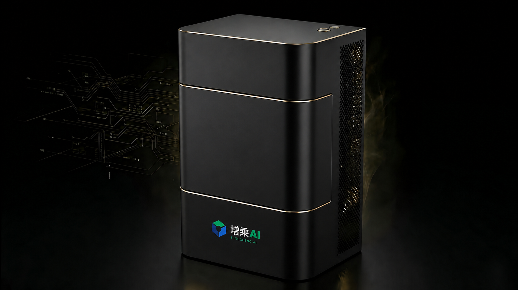 带有增乘AI品牌标识的K系列微型智算中心